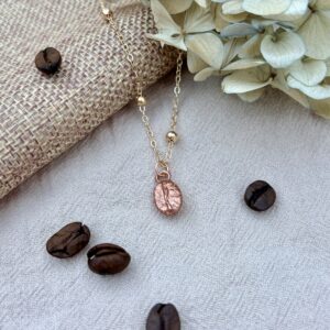 Náhrdelník - Rose gold káva